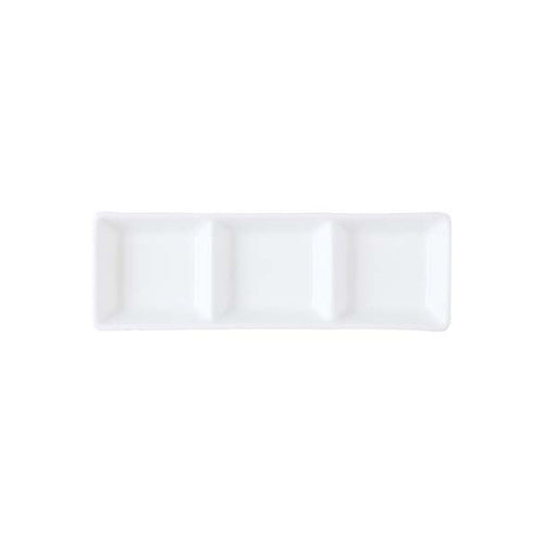Royal Porcelain SAUCE DISH-3 COMPTS 185x60mm CHELSEA (41/3805 Box of 12 - Hospitality Connect