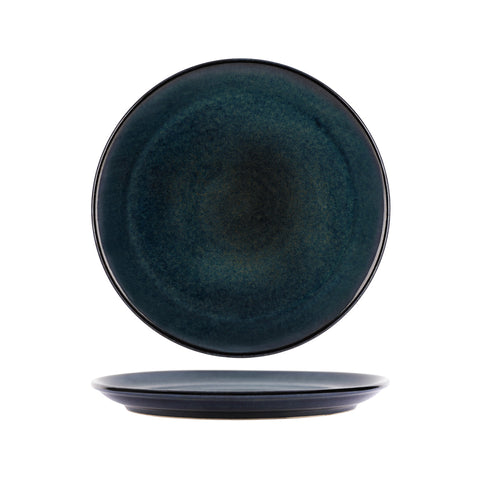 TABLEKRAFT ARTISTICA ROUND PLATE R/EDGE 270mm MIDNIGHT BLUE Box of 4 - Hospitality Connect