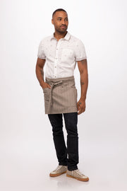 Chef Works Seattle Half Bistro Apron- Taupe - Hospitality Connect