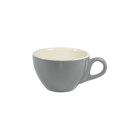 BREW-FRENCH GREY/WHITE LATTE CUP 280ml Box of 6 - Hospitality Connect