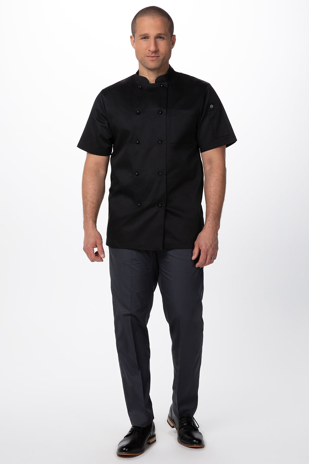 Chef Works Canberra Black Basic Chef Jacket - Hospitality Connect