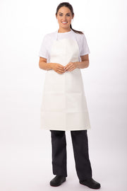 Chef works Short PVC Bib Apron- White - Hospitality Connect