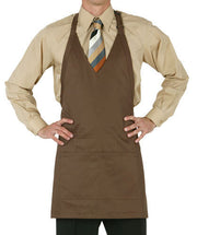 Chef works V-Neck Tuxedo Apron- Chocolate - Hospitality Connect