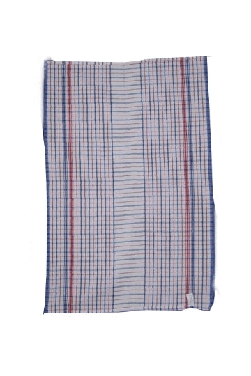 Tea Towel Red, White, Blue Check- White - Hospitality Connect