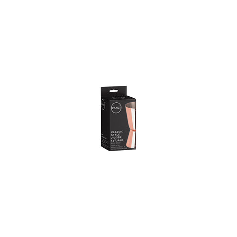 ZANZI CLASSIC STYLE JIGGER ROSE GOLD 37x41x74mm 15/30ml - Hospitality Connect
