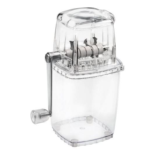 Avanti ice crusher, a bar ice tool with stainless steel components and a sturdy handle.