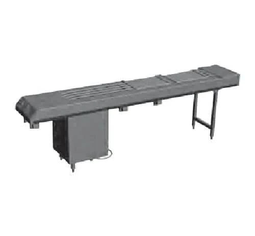 Rieber food distribution conveyor belt for institutional catering.
