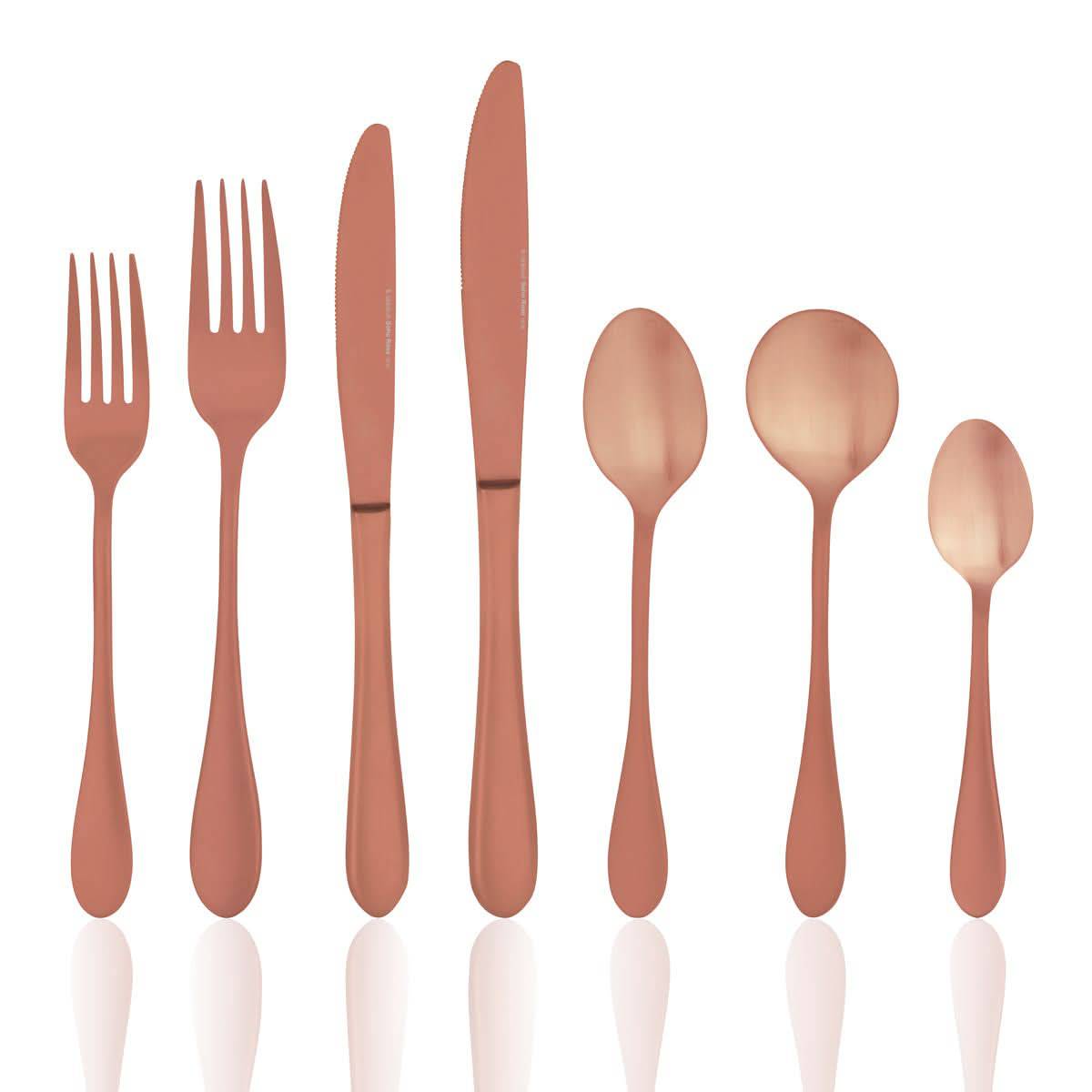 Tablekraft Soho rose cutlery range at Hospitality Connect.
