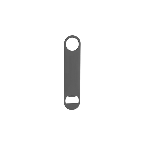 Zanzi bar blade bottle opener in gun metal finish, from the bottle openers and corkscrews range.