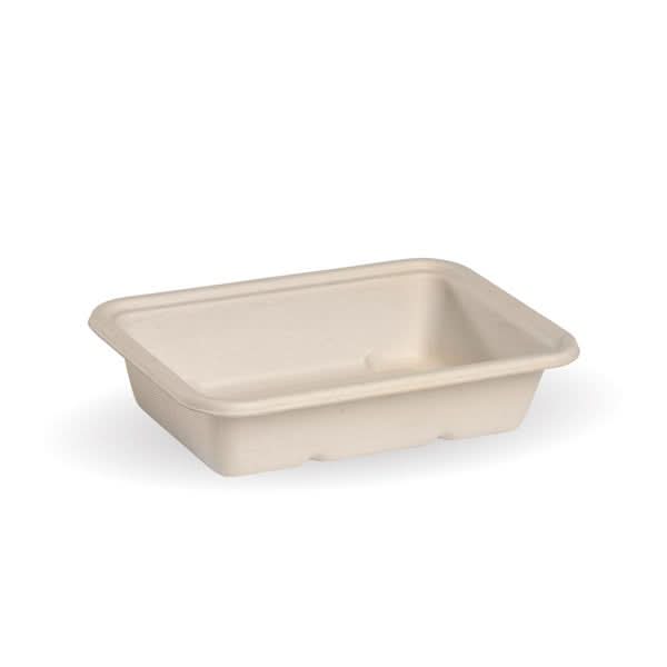 BioPak 500ml natural plant fibre takeaway container base.
