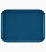 Cambro Camtray food service tray in slate blue, 32.5 by 53cm.