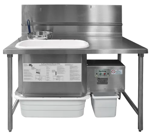 Ayrking BREADING TABLES WITH INTEGRATED BREADING SIFTER SYSTEM BBS-U-5730-BP-LH 270372 - Hospitality Connect