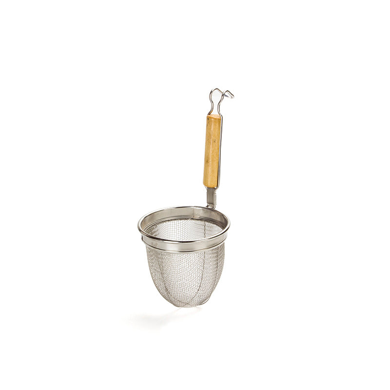 KitchenKnock Noodle Basket Wooden Handle - ?140×150×360mm   Box of 5 000778 - Hospitality Connect