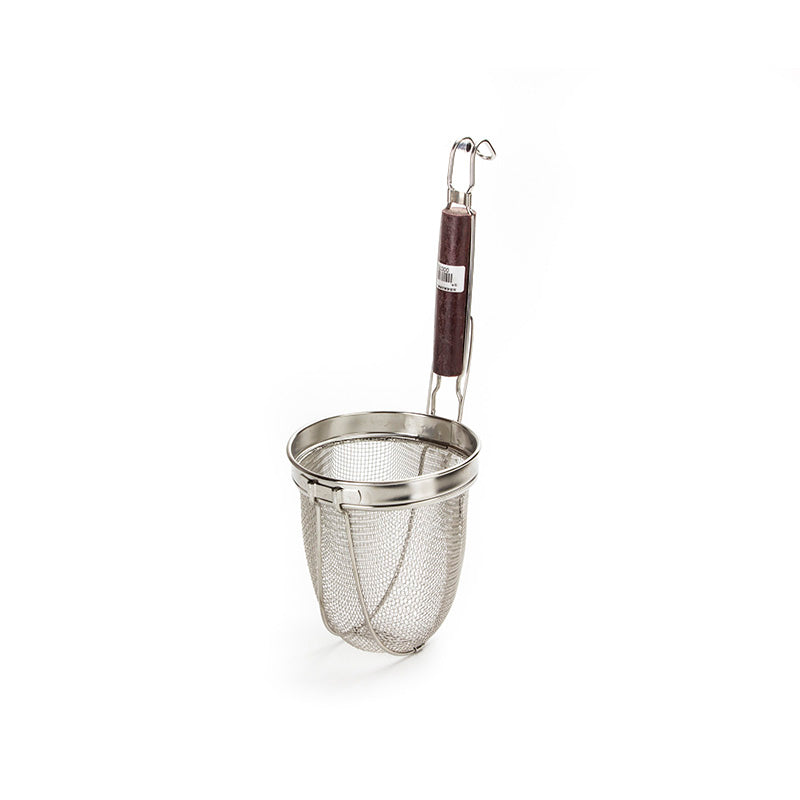 KitchenKnock Noodle Basket Wooden Handle - ?140×165×380mm 000782 - Hospitality Connect