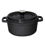 SOGA Cast Iron 24cm Stewpot Casserole Stew Cooking Pot With Lid 3.6L Black - Hospitality Connect