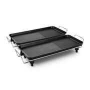 SOGA 2X 48cm Electric BBQ Grill Teppanyaki Tough Non-Stick Surface Hot Plate Kitchen 3-5 Person - Hospitality Connect