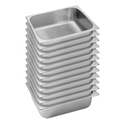 SOGA 12X  Gastronorm GN Pan Full Size 1/2 GN Pan 10cm Deep Stainless Steel Tray - Hospitality Connect