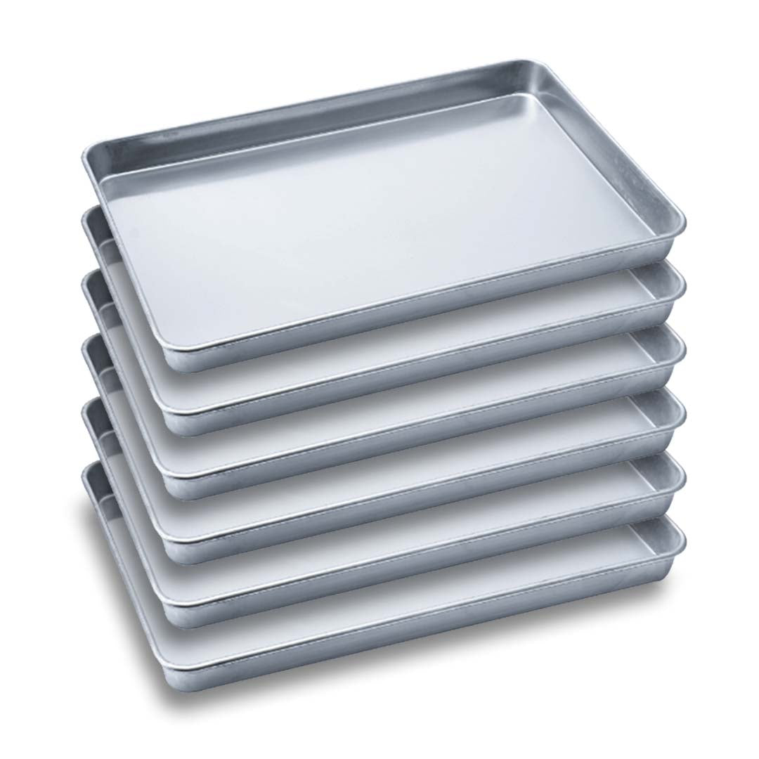 SOGA 6X Aluminium Oven Baking Pan Cooking Tray for Bakers Gastronorm 60*40*5cm - Hospitality Connect