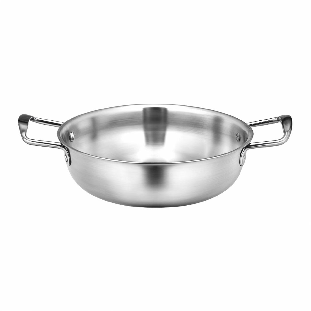 SOGA 26cm Premium Silver Seafood Dry Pot Stockpot Versatile and Durable Kitchen Essential - Hospitality Connect