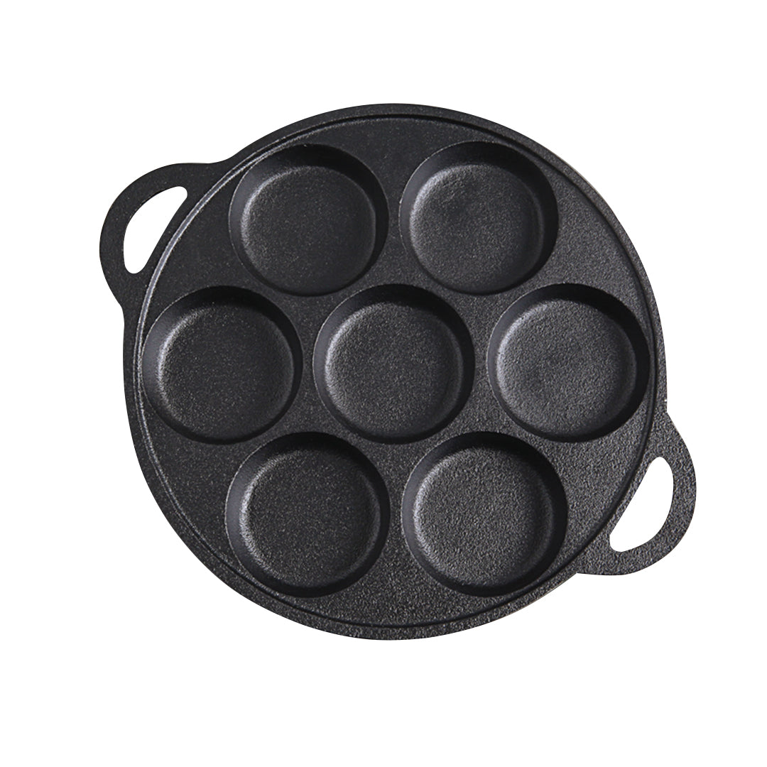 SOGA 31.5cm Cast Iron Takoyaki Fry Pan Octopus Balls Maker 7 Hole Cavities Grill Mold - Hospitality Connect