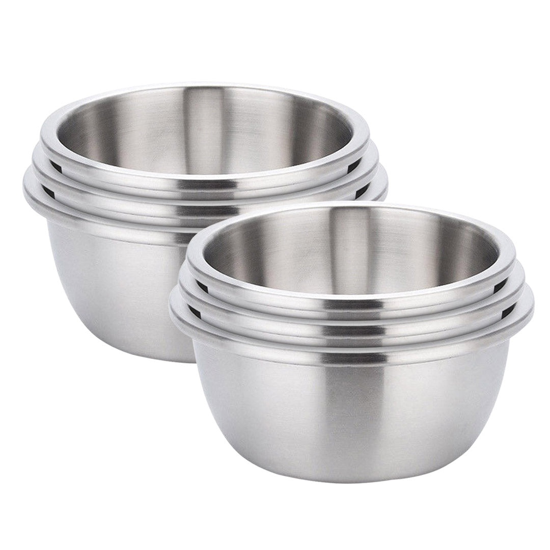 SOGA 2X 3Pcs Deepen Matte Stainless Steel Stackable Baking Washing Mixing Bowls Set Food Storage Basin - Hospitality Connect