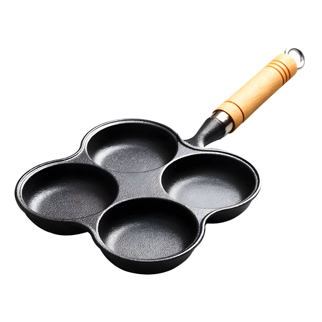 SOGA 4 Mold Multi-Portion Cast Iron Breakfast Fried Egg Pancake Omelet Fry Pan - Hospitality Connect