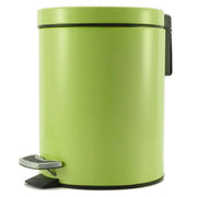 SOGA Foot Pedal Stainless Steel Rubbish Recycling Garbage Waste Trash Bin Round 7L Green - Hospitality Connect
