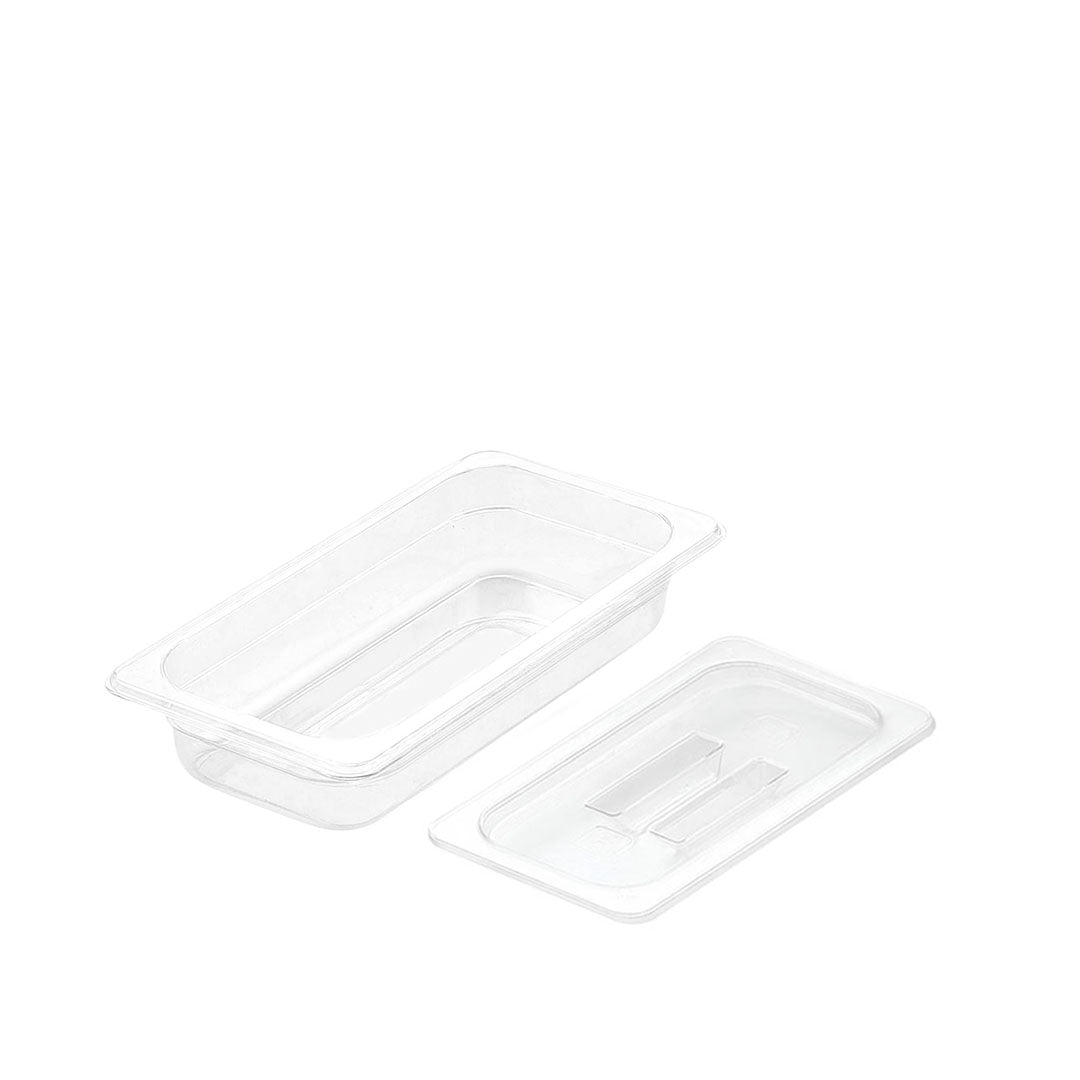 SOGA 65mm Clear Gastronorm GN Pan 1/3 Food Tray Storage with Lid - Hospitality Connect
