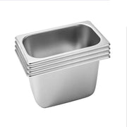 SOGA 4X Gastronorm GN Pan Full Size 1/3 GN Pan 20cm Deep Stainless Steel Tray - Hospitality Connect