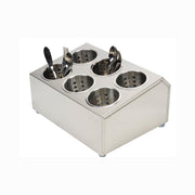 SOGA 18/10 Stainless Steel Commercial Conical Utensils Cutlery Holder with 6 Holes - Hospitality Connect
