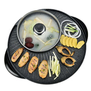 SOGA 2 in 1 Electric Stone Coated Teppanyaki Grill Plate Steamboat Hotpot 3-5 Person - Hospitality Connect