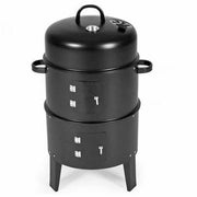 SOGA 3 In 1 Barbecue Smoker Outdoor Charcoal BBQ Grill Camping Picnic Fishing - Hospitality Connect