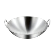 SOGA 43cm Stainless Steel Kitchen Cooking Wok with 2 Sturdy Handles - Hospitality Connect
