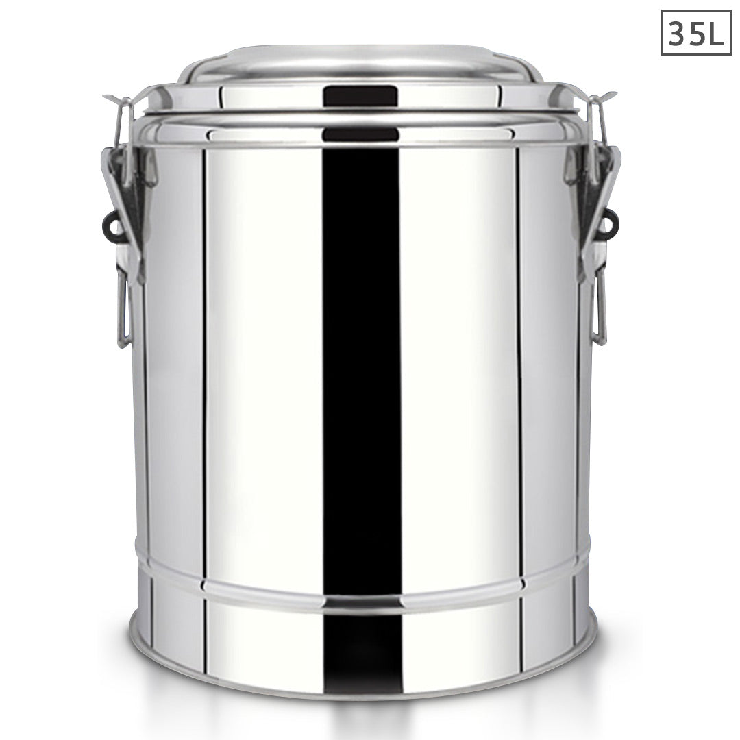 SOGA 35L Stainless Steel Insulated Stock Pot Hot & Cold Beverage Container - Hospitality Connect