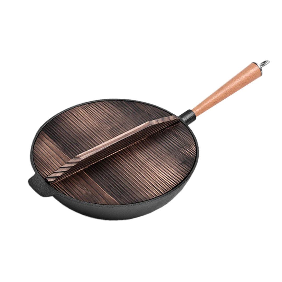 SOGA 31cm Commercial Cast Iron Wok FryPan Fry Pan - Hospitality Connect