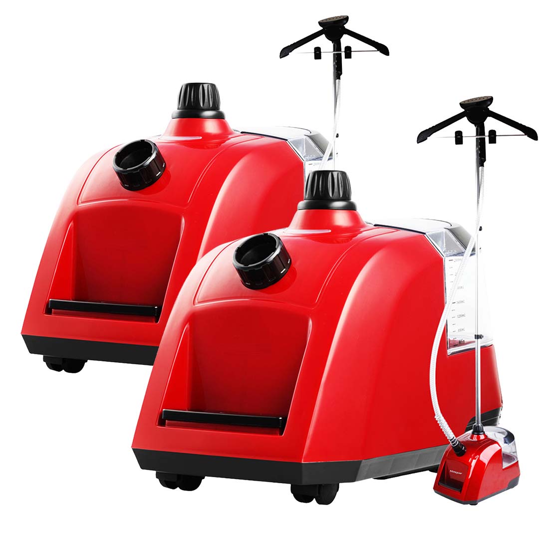 SOGA 2X Garment Steamer Portable Cleaner Steam Iron 80MINS Red - Hospitality Connect