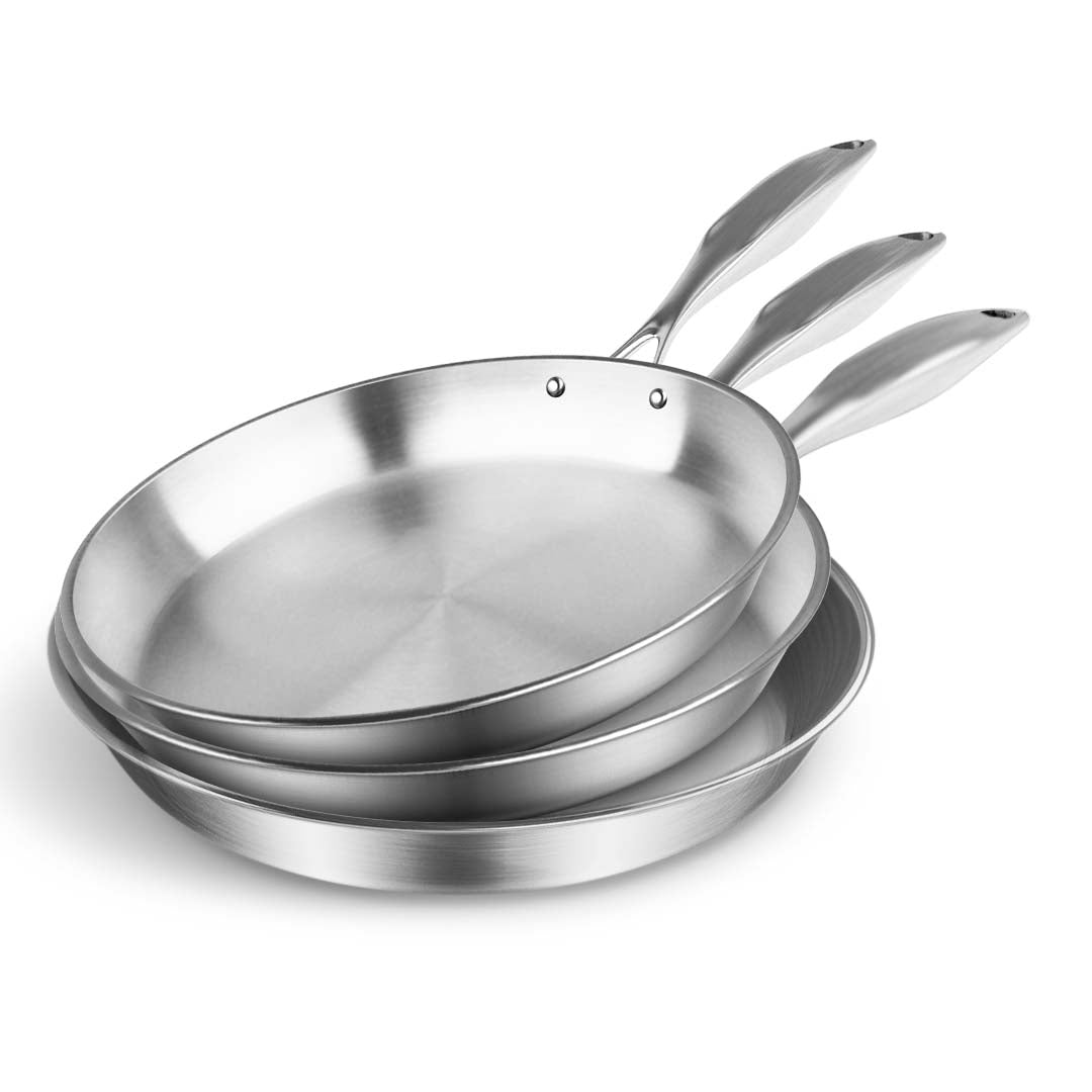 SOGA 3X Stainless Steel Fry Pan Frying Pan Top Grade Induction Skillet Cooking FryPan - Hospitality Connect