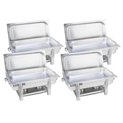 SOGA 4X Stainless Steel Chafing Single Tray Catering Dish Food Warmer - Hospitality Connect