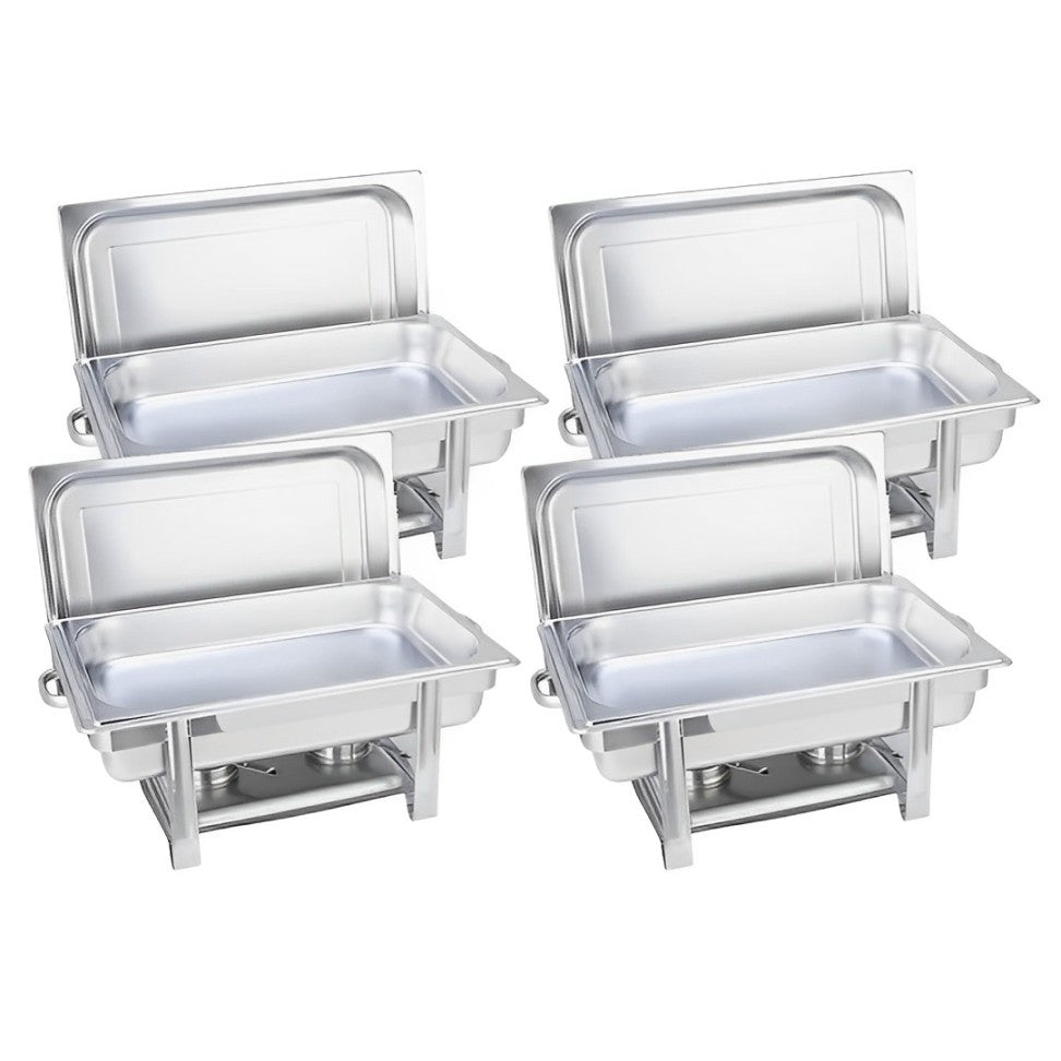 SOGA 4X Stainless Steel Chafing Single Tray Catering Dish Food Warmer - Hospitality Connect