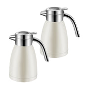 SOGA 2X 2.2L Stainless Steel Insulated Vacuum Flask Water Coffee Jug Thermal White - Hospitality Connect