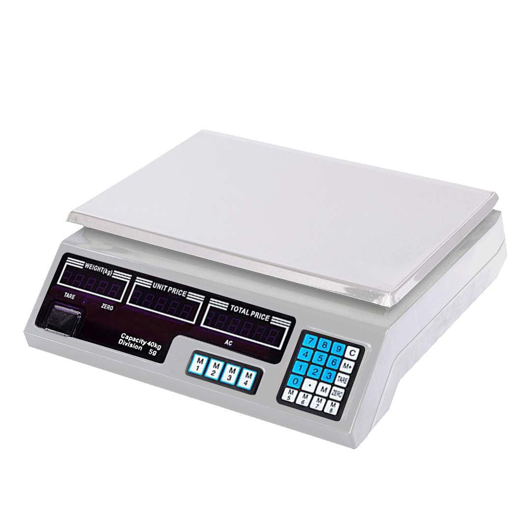 SOGA 40kg Digital Commercial Kitchen Scales Shop Electronic Weight Scale Food White - Hospitality Connect