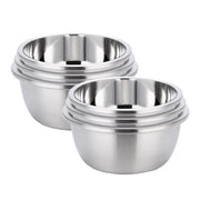 SOGA 2X 3Pcs Deepen Polished Stainless Steel Stackable Baking Washing Mixing Bowls Set Food Storage Basin - Hospitality Connect