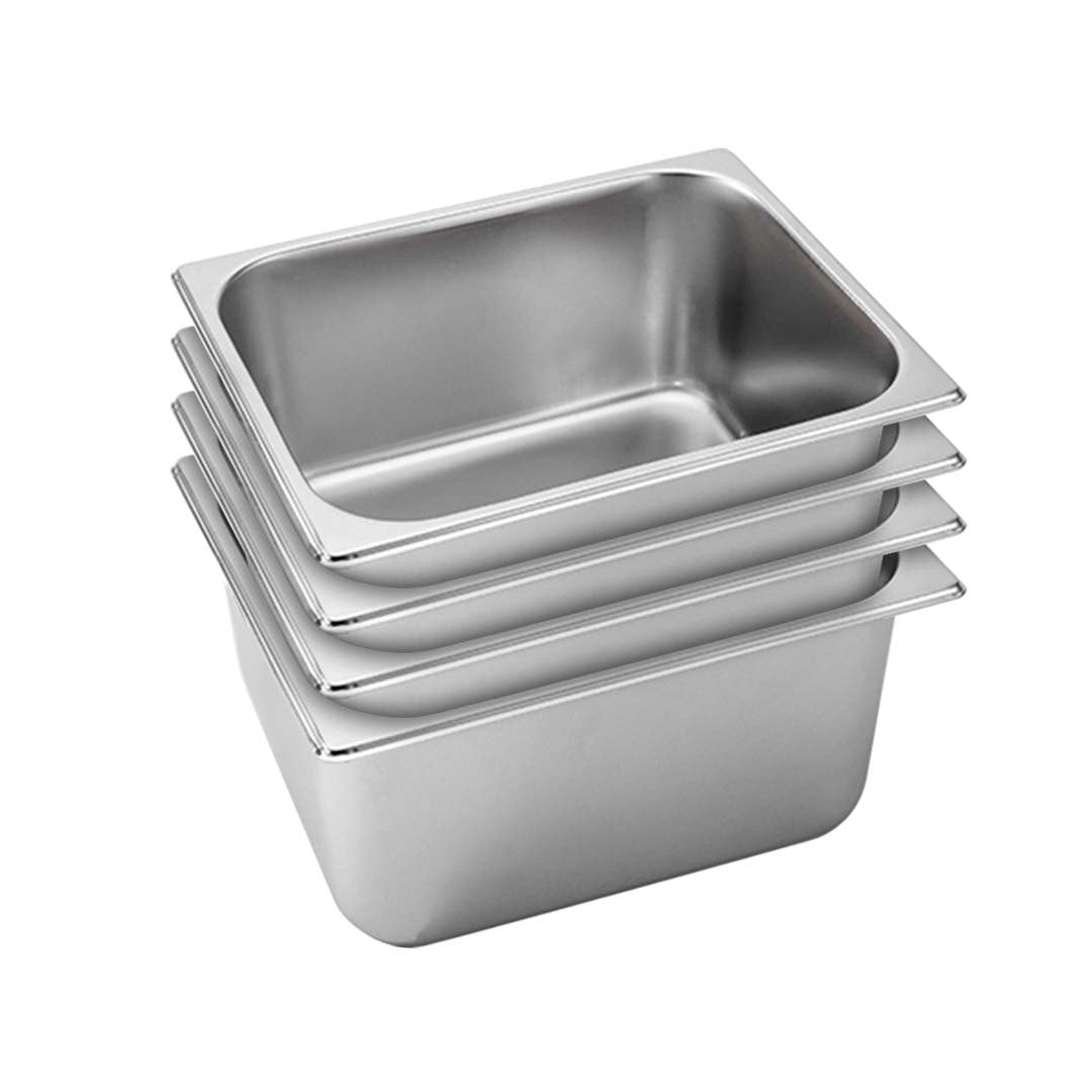 SOGA 4X Gastronorm GN Pan Full Size 1/2 GN Pan 20cm Deep Stainless Steel Tray - Hospitality Connect