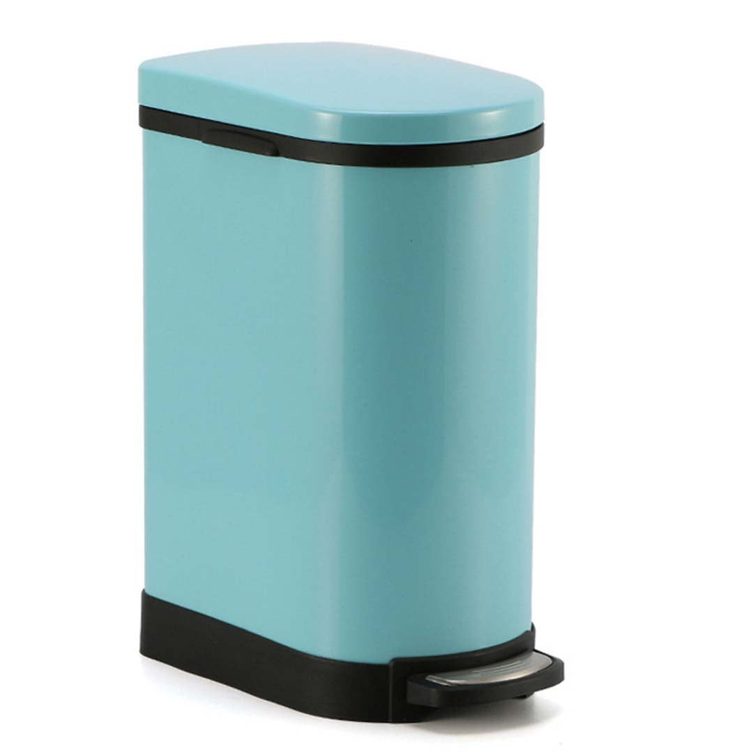 SOGA Foot Pedal Stainless Steel Rubbish Recycling Garbage Waste Trash Bin 10L U Blue - Hospitality Connect