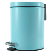 SOGA Foot Pedal Stainless Steel Rubbish Recycling Garbage Waste Trash Bin Round 7L Blue - Hospitality Connect