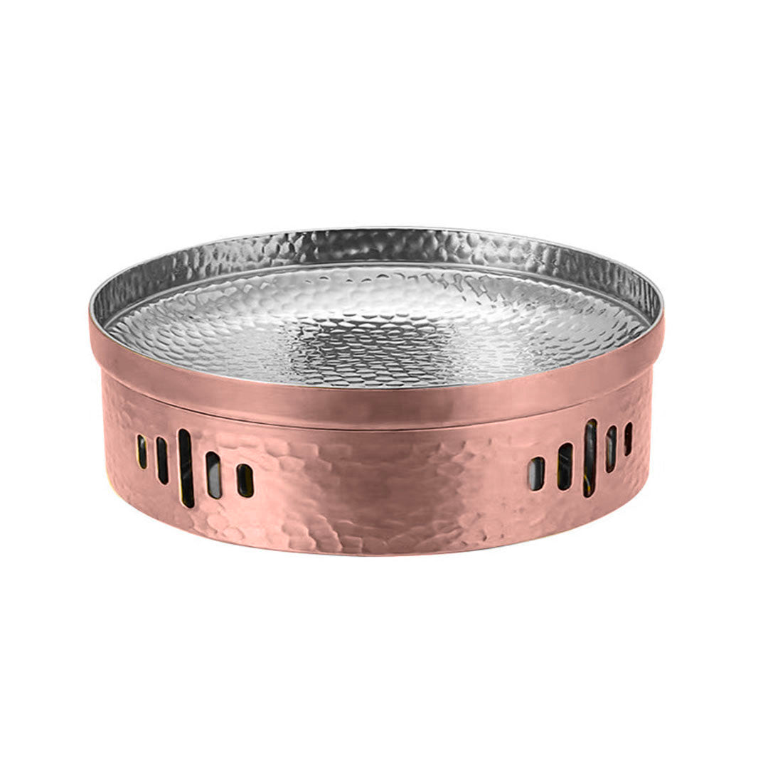 SOGA 26cm Hammered Texture Dry Pot in Rose Gold Color Kitchen Essential - Hospitality Connect