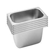 SOGA 6X Gastronorm GN Pan Full Size 1/3 GN Pan 20cm Deep Stainless Steel Tray - Hospitality Connect