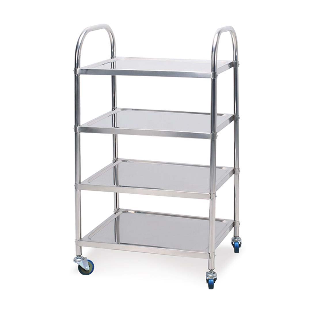 SOGA 4 Tier 860x540x1170 Stainless Steel Kitchen Dining Food Cart Trolley Utility - Hospitality Connect