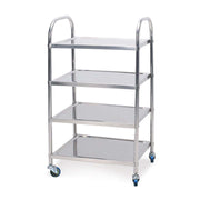 SOGA 4 Tier 860x540x1170 Stainless Steel Kitchen Dining Food Cart Trolley Utility - Hospitality Connect