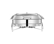 SOGA Stainless Steel Rectangular Chafing Dish Tray Buffet Cater Food Warmer Chafer with Top Lid - Hospitality Connect